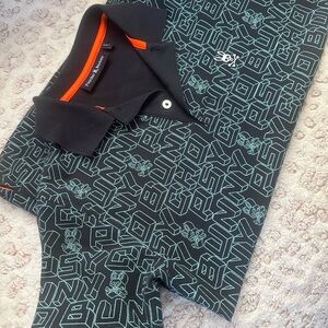 Psycho Bunny Kids Graphic Polo Shirt - Blue
